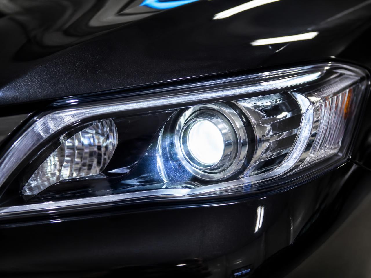 Headlight restoration before and after — after